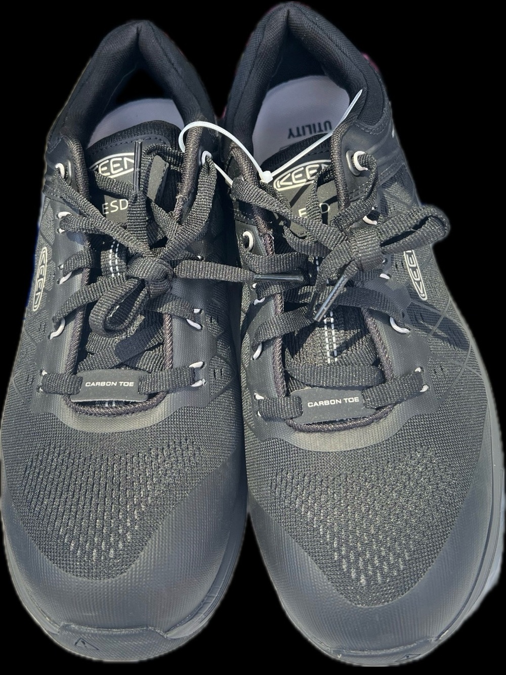 Keen Men’s Black Carbon Toe Athletic Sneakers 10.5D